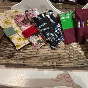 Hand Crafted Colorful Crayon Roll with Memo Pad